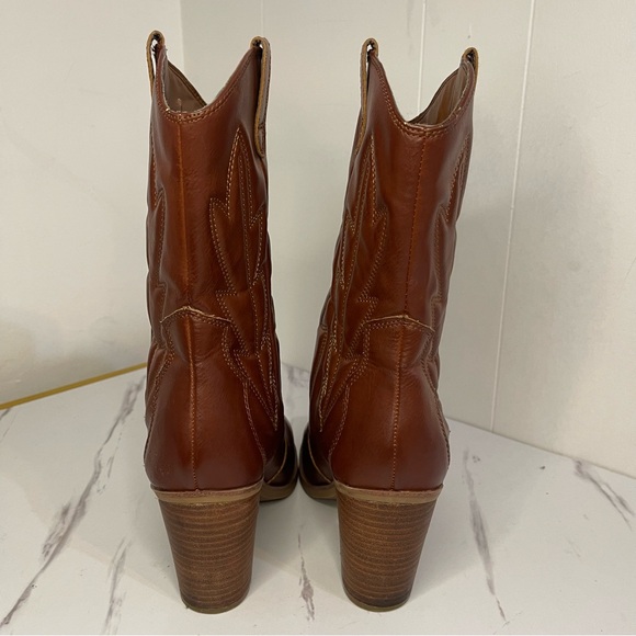 MIA Shanan Quilted Faux Leather Western Heeled Boots Size 8.5M - Picture 7 of 11